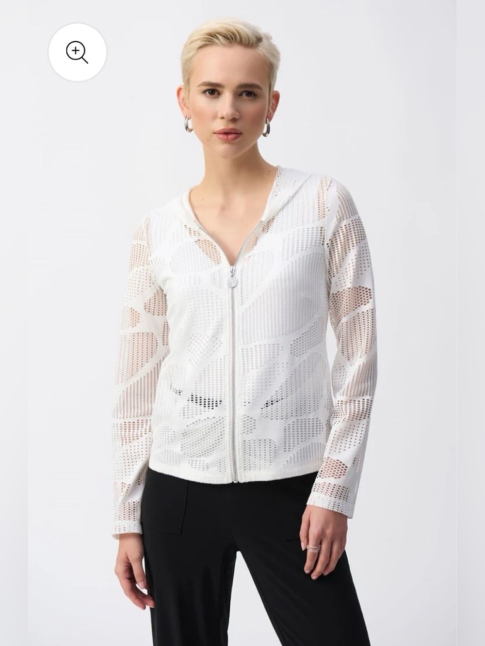 Joseph Ribkoff Novelty Knit Straight Fit Jacket